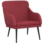 vidaXL Sessel Weinrot 63x76x80 cm Kunstleder