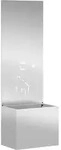 vidaXL Blumentopf mit dekorativem Paneel Silber 50 x 140 cm