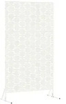 vidaXL Sichtschutz Wei&szlig; 100 x 50 x 180 cm Stahl