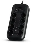 CyberPower P0820SUF0-DE Spannungsschutz Schwarz 8 AC-Ausg&auml;nge 200 - 250 V 1,8 m