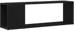 vidaXL B&uuml;cherregal Schwarz Eiche 100x24x32 cm Holzwerkstoff