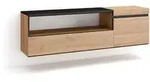 SKRAUT HOME Wohnzimmer-TV-Schrank, Viel Stauraum, 150x35x45cm, F&uuml;r TV-Ger&auml;te...