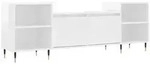 vidaXL TV-Schrank Hochglanz-Wei&szlig; 160x35x55 cm Holzwerkstoff