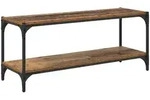vidaXL TV-Schr&auml;nk Altholz 100x33x41cm Verbundholz und Eisen