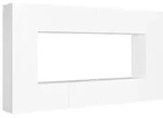 vidaXL 8-tlg. TV-Schrank-Set Wei&szlig; Holzwerkstoff