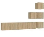 vidaXL TV-Wandschrank Sonoma-Eiche Holzwerkstoff