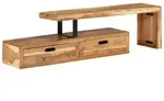 vidaXL TV-St&auml;nder (118-200) x 30 x 40 cm Massivholz Akazie