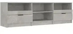 vidaXL TV-Schrank Betongrau 150x33,5x45 cm Holzwerkstoff
