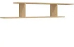 vidaXL TV-Wandregal Sonoma-Eiche 125x18x23 cm Holzwerkstoff