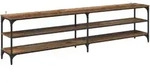 vidaXL TV-Schr&auml;nk Altholz 200 x 30 x 50 cm Verbundholz und Eisen