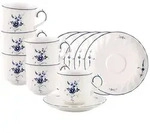 Villeroy & Boch Vieux Luxembourg Espressotasse mit Untertasse 70 ml 6er Set