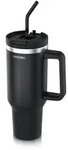 Arendo Thermobecher 1200 ml, Edelstahl Tumbler mit Deckel, Henkel, Strohhalm,