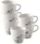 Villeroy & Boch Manufacture Rock blanc - Mickey Mouse Kaffeetasse 160 ml 6er Set