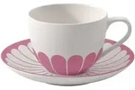 Villeroy & Boch Fleur Couleur Cappuccinotasse mit Untertasse 300 ml - Cassis
