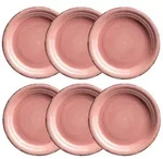 M&Auml;SER Dessertteller 19,5 cm, 6-er Set, Lumaca, KORALLE