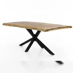 SIT M&ouml;bel Baumkante-Esstisch | 200x100 cm | 50 mm Platte Mango natur |...