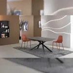 Stones Pulse - Ausziehbarer Tisch (140/190 x 90 cm) aus schwarzem Melamin