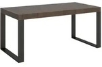 Itamoby Ausziehtisch 200/460x90 cm Tecno-Nussbaum mit anthrazitfarbenen Beinen