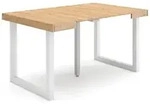 SKRAUT HOME Ausziehbarer Konsolentisch, 140x90x73cm, F&uuml;r 6 Personen, Holzbeine,