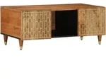 vidaXL Couchtisch 100x54x40 cm Massivholz Mango