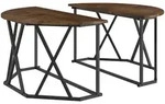 vidaXL Couchtisch Ger&auml;ucherte Eiche 80 x 80 x 42 cm