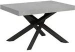 Itamoby Ausziehbarer Tisch 90x130/234 cm Volantis Cemento Anthrazit Gestell