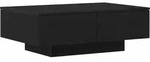 vidaXL Couchtisch Schwarz Eichen-Optik 90 x 60 x 31 cm Holzwerkstoff