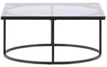 Skan&ouml;r Couchtisch 90x90cm schwarz, Glas.