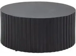 Couchtisch FineBuy Sofatisch Metall Schwarz 67x67x31 cm Wohnzimmertisch Rund