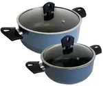 San Ignacio Noia - Set aus 2 Auflaufformen &Oslash;20/&Oslash;24cm mit Deckeln aus gepresstem