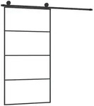 vidaXL Schiebet&uuml;r mit Beschlag 102,5x205 cm ESG-Glas & Aluminium