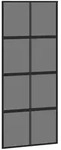vidaXL Schiebet&uuml;r Schwarz 90x205 cm Hartglas und Aluminium