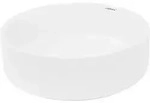 LuxeBath ECD Germany Aufsatzwaschbecken Keramik Wei&szlig; &Oslash; 355 &times; 120 mm, rund &ndash;