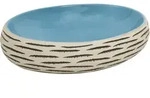 vidaXL Aufsatzwaschbecken Mehrfarbig Oval 59x40x15 cm Keramik