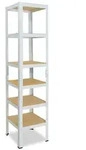 shelfplaza HOME 230x30x30 cm Schwerlastregal in wei&szlig; mit 6 B&ouml;den und 145 kg