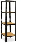 shelfplaza BLACK 200x50x50 cm Schwerlastregal in schwarz mit 4 B&ouml;den und 175 kg