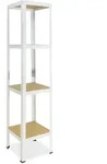 shelfplaza HOME 155x45x45 cm Schwerlastregal in wei&szlig; mit 4 B&ouml;den und 175 kg