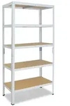 shelfplaza HOME 180x50x30 cm Schwerlastregal in wei&szlig; mit 5 B&ouml;den und 175 kg