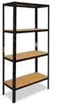 shelfplaza BLACK 180x40x60 cm Schwerlastregal in schwarz mit 4 B&ouml;den und 175 kg