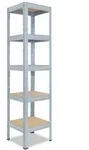 shelfplaza PRO 180x60x60 cm Schwerlastregal in verzinkt mit 5 B&ouml;den und 200 kg