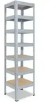 shelfplaza PRO 200x50x50 cm Schwerlastregal in verzinkt mit 7 B&ouml;den und 142 kg