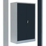 L&uuml;llmann&reg; Fl&uuml;gelt&uuml;renschrank, 3 OH, 1200 x 800 x 383 mm, lichtgrau/anthrazit