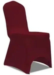 vidaXL Stretch Stuhlbezug 4 St&uuml;ck Bordeaux