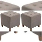 CLP 2er Set Sitzhocker Pharao taupe