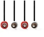 Nedis Stereo-Audiokabel - 2x RCA Stecker - 2x RCA Stecker - Vernickelt - 10.0 m -
