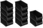 PROREGAL 10x Leitf&auml;hige Sichtlagerbox 3.0 | HxBxT 12,5x14,5x23,5cm | 2,8 Liter 