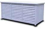 Rijoka Gartenbox aus Holz &ndash; Auflagenbox &ndash; 350L &ndash; 1300x640x600mm &ndash; Blau...