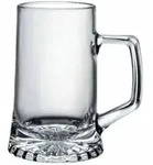 Bormioli Rocco Satz von 2 Gl&auml;sern Stern transparent Glas mit Henkel 51cl