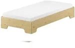 Erst-Holz Funktionsbett Bettrahmen 100x190 Pensionsbett, G&auml;stebett mit...