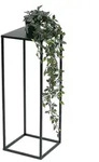 DanDiBo Blumenhocker Metall Schwarz Eckig 60 cm Blumenst&auml;nder Beistelltisch...